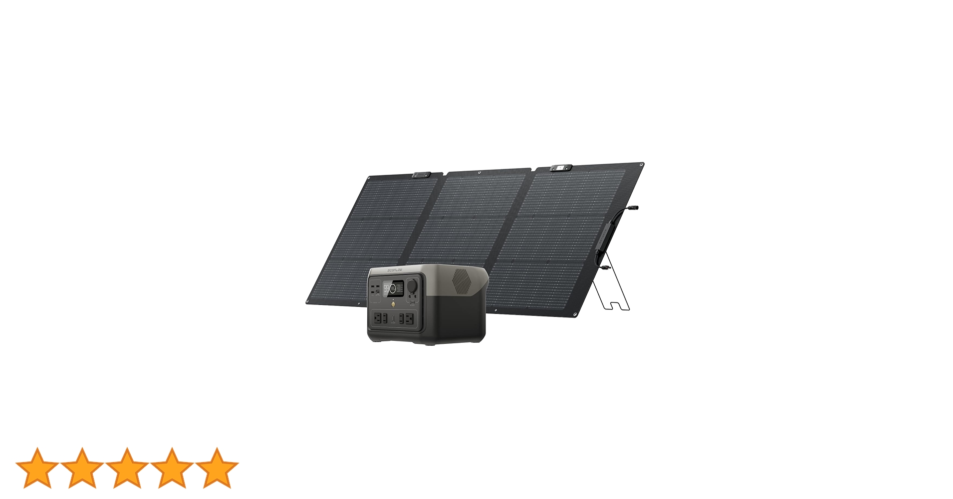 Amazon.co.jp: EcoFlow ポータブル電源 ソーラーパネルセット